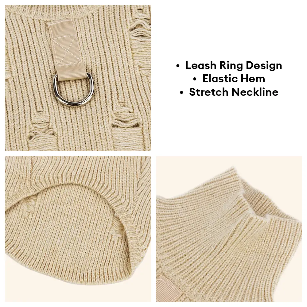Retro Cable Knit Dachshund And Small To Medium-Sized Dog Jumper - Image 4