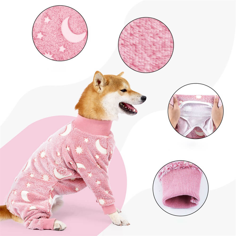 Soft and Cosy Moon & Stars Dog Pyjamas - Perfect for Year-Round Comfort - Image 6