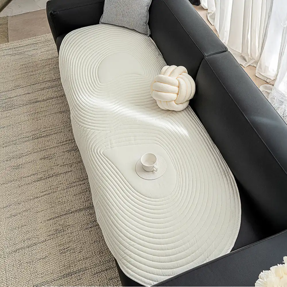 Soft Pure Cotton Sofa Protection Non-slip Couch Cover - Image 11