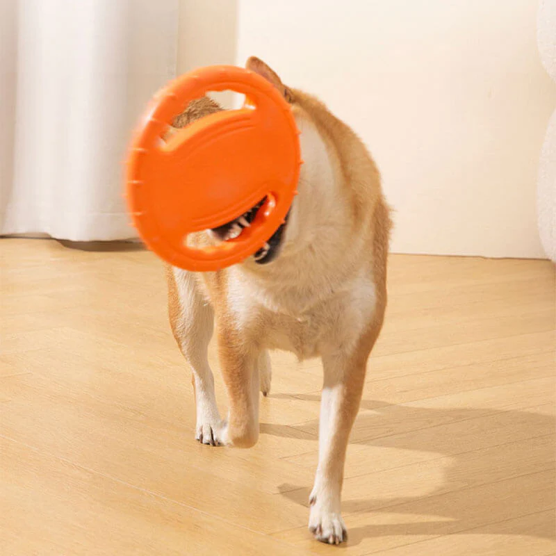 Steering Wheel Rubber Throw Toy Interactive Dog Flying Disc - Image 10