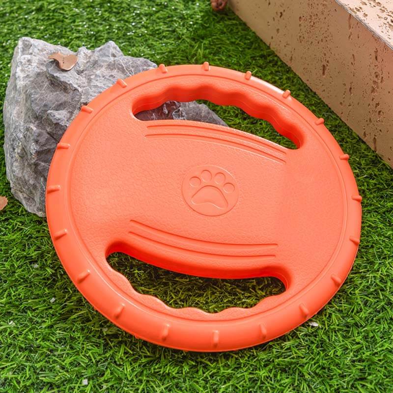 Steering Wheel Rubber Throw Toy Interactive Dog Flying Disc - Image 11