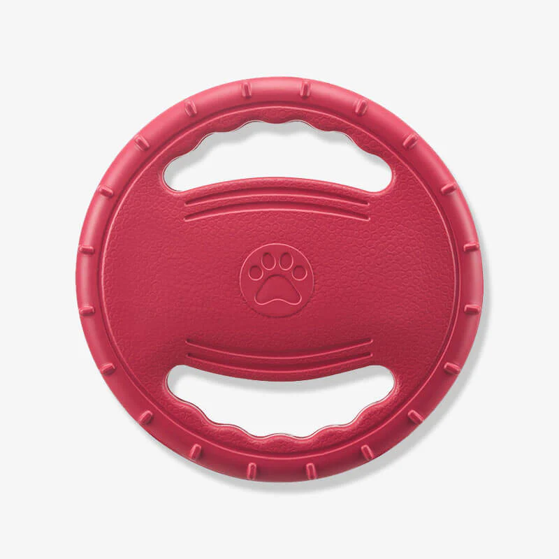 Steering Wheel Rubber Throw Toy Interactive Dog Flying Disc - Image 13