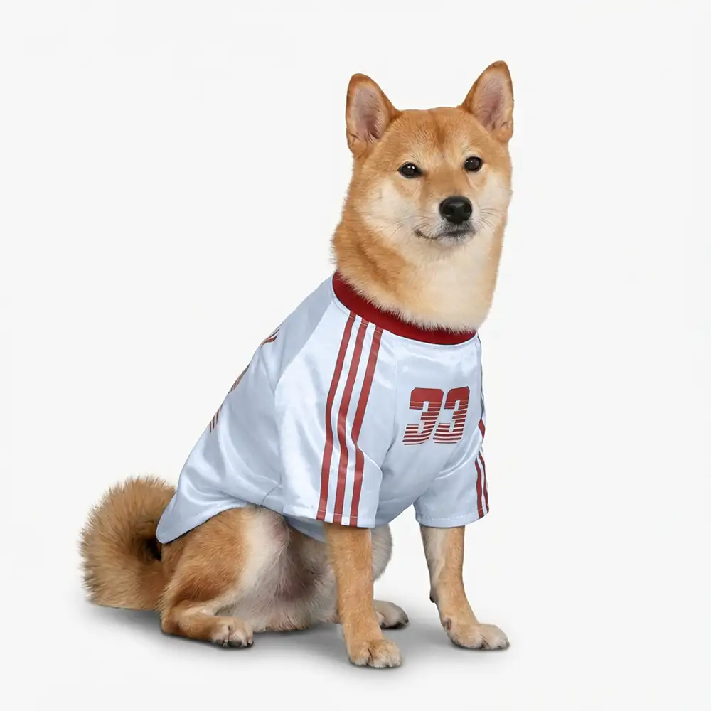 Striped Retro Reflective Dog T-Shirt for All Breeds - Image 3