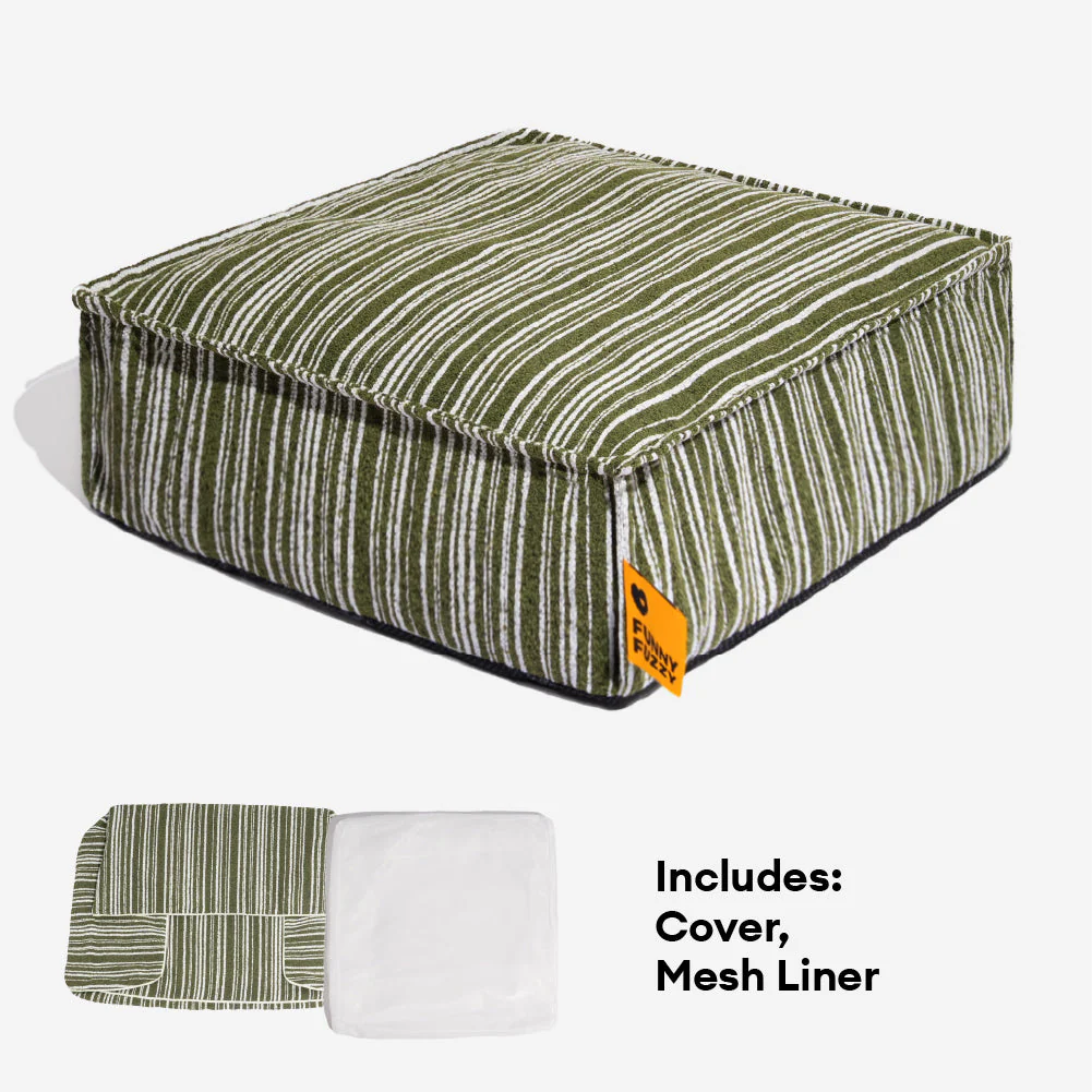 Sustainable Storage Pouf Ottoman & Dog Bed - Funnyfuzzy SnugNest - Image 11