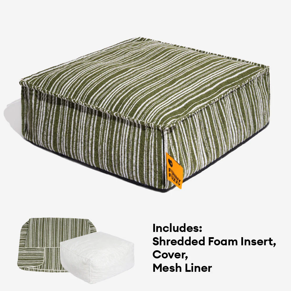 Sustainable Storage Pouf Ottoman & Dog Bed - Funnyfuzzy SnugNest - Image 9