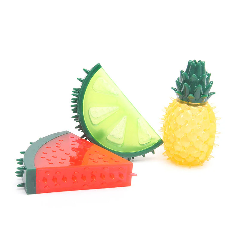 Teething Rubber Water-filled Frozen Fruit Shape Dog Toy - Image 4