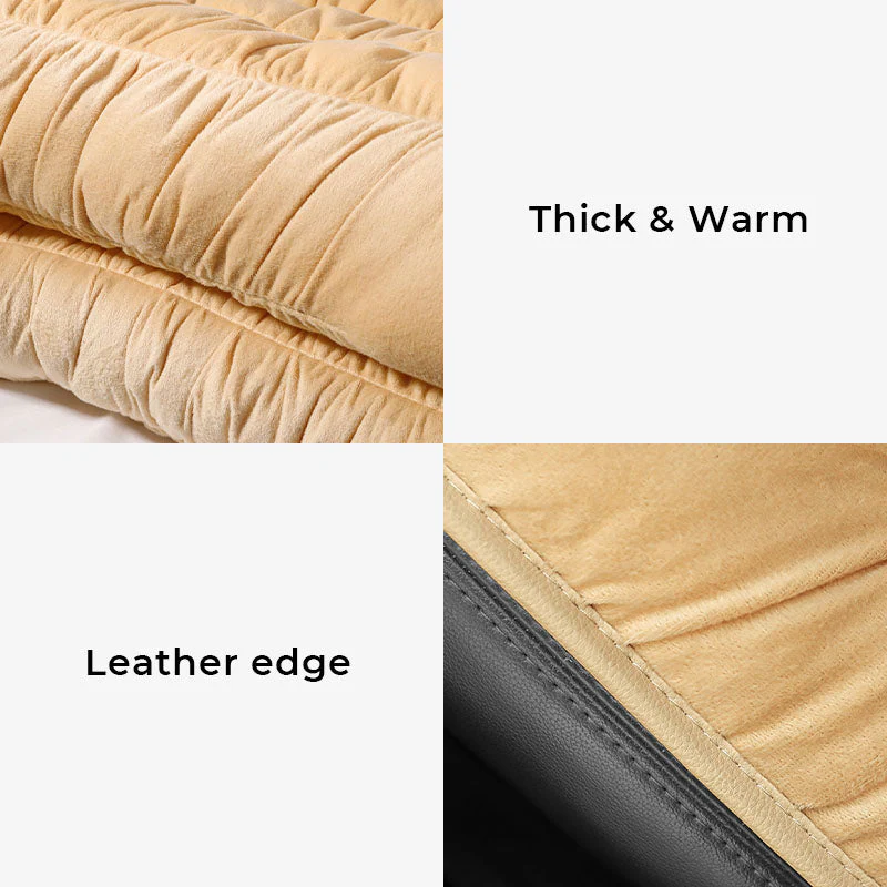 Thick Crystal Velvet Washable Human Pet Car Seat Cover - Image 9