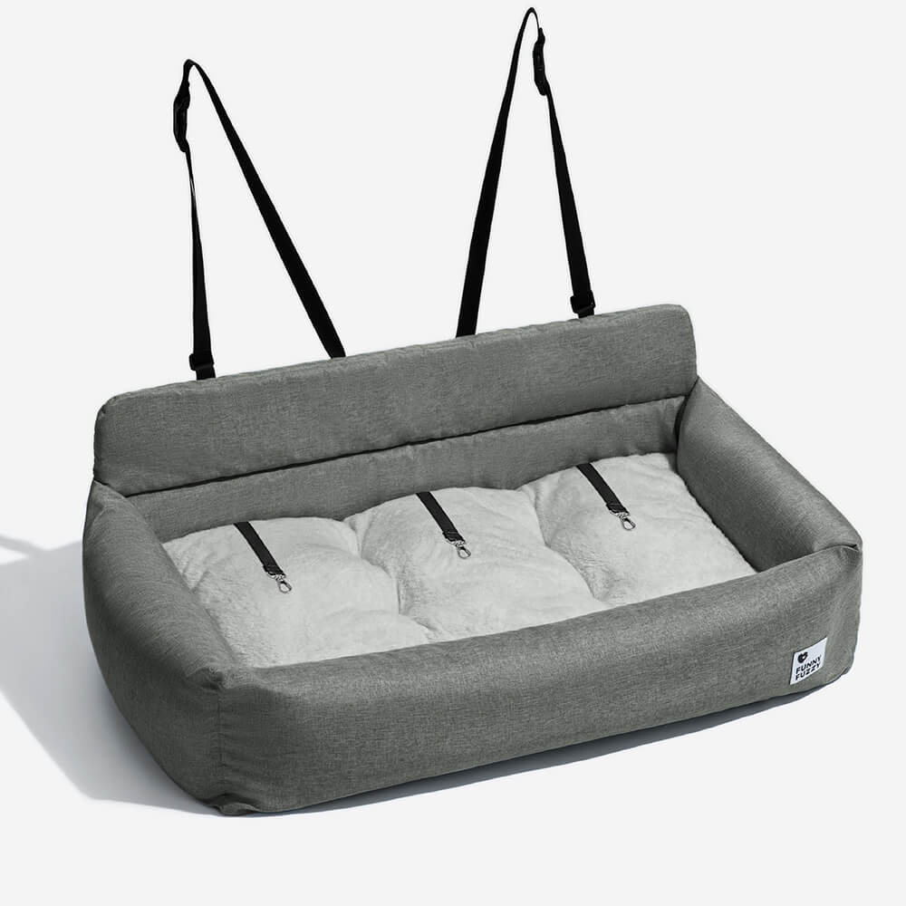 Travel Bolster Full Durable Washable Dog Car Back Seat Bed - Image 15