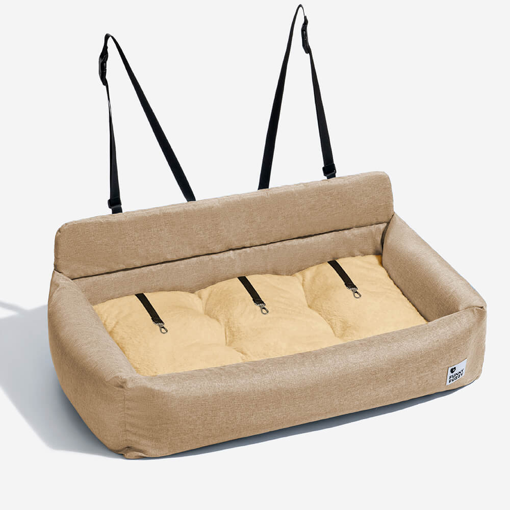 Travel Bolster Full Durable Washable Dog Car Back Seat Bed - Image 16