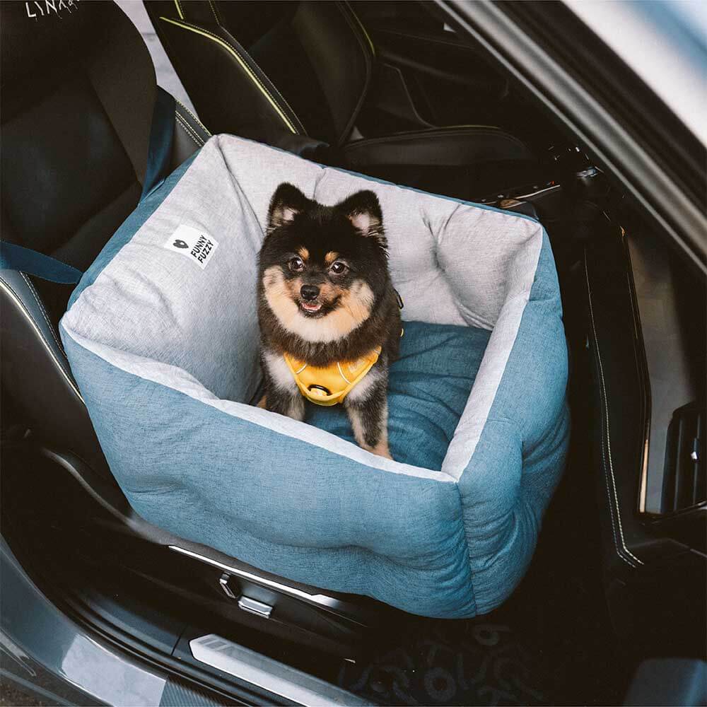 Travel Protection Booster Waterproof Elevated & Thickened Dog Car Seat Bed - Image 14