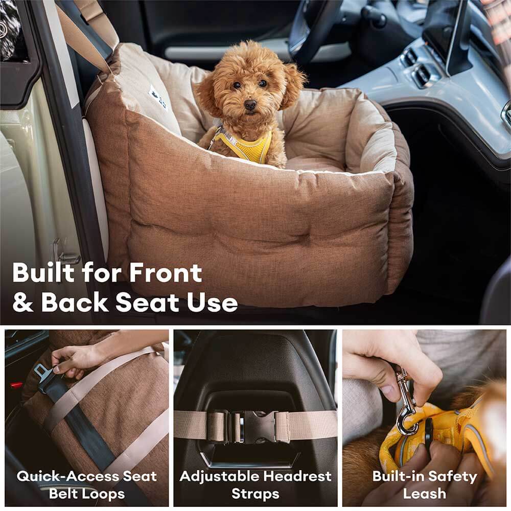 Travel Protection Booster Waterproof Elevated & Thickened Dog Car Seat Bed - Image 4