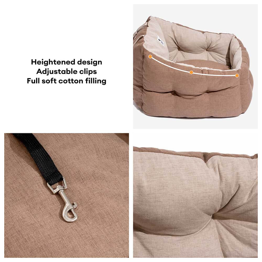 Travel Protection Booster Waterproof Elevated & Thickened Dog Car Seat Bed - Image 8