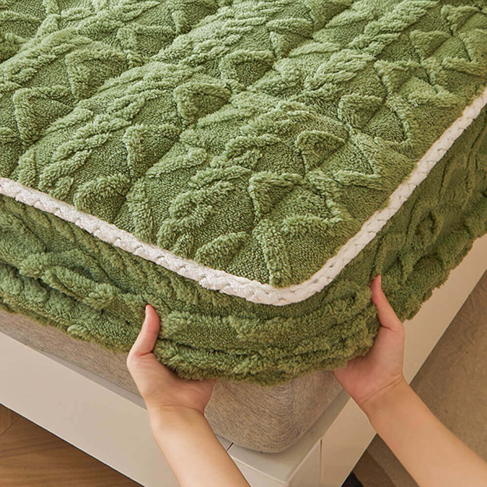 Washable Fluffy Fitted Sheet Mattress Cover - Image 5