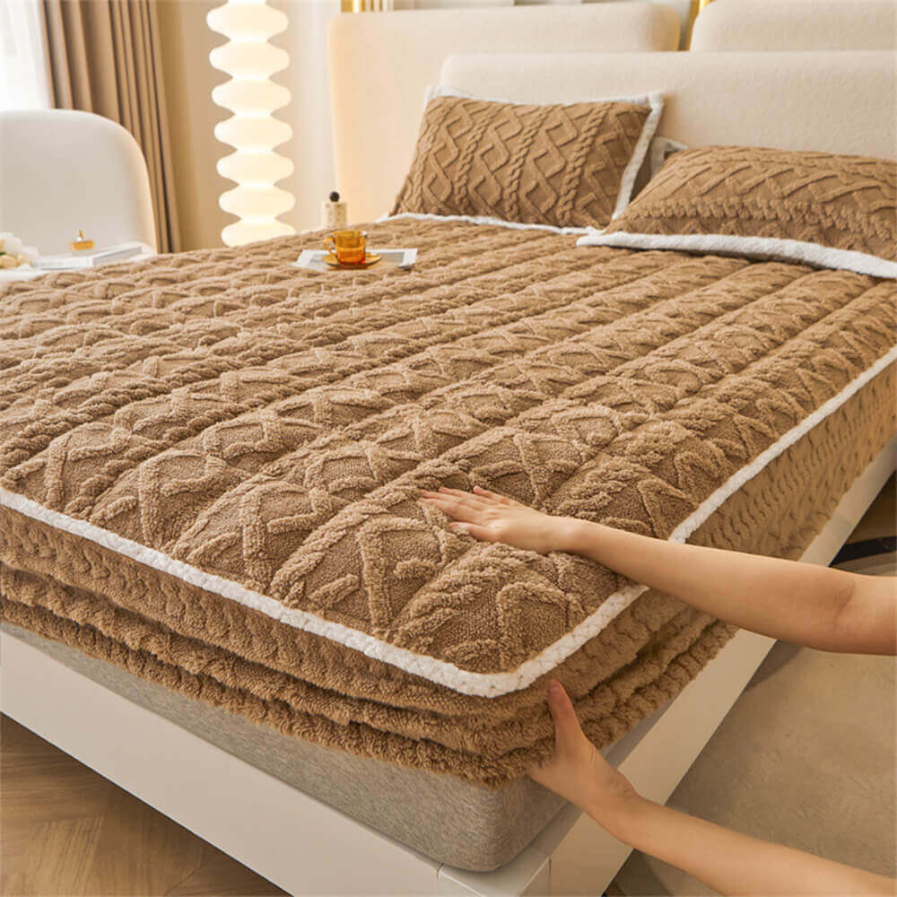 Washable Fluffy Fitted Sheet Mattress Cover - Image 8
