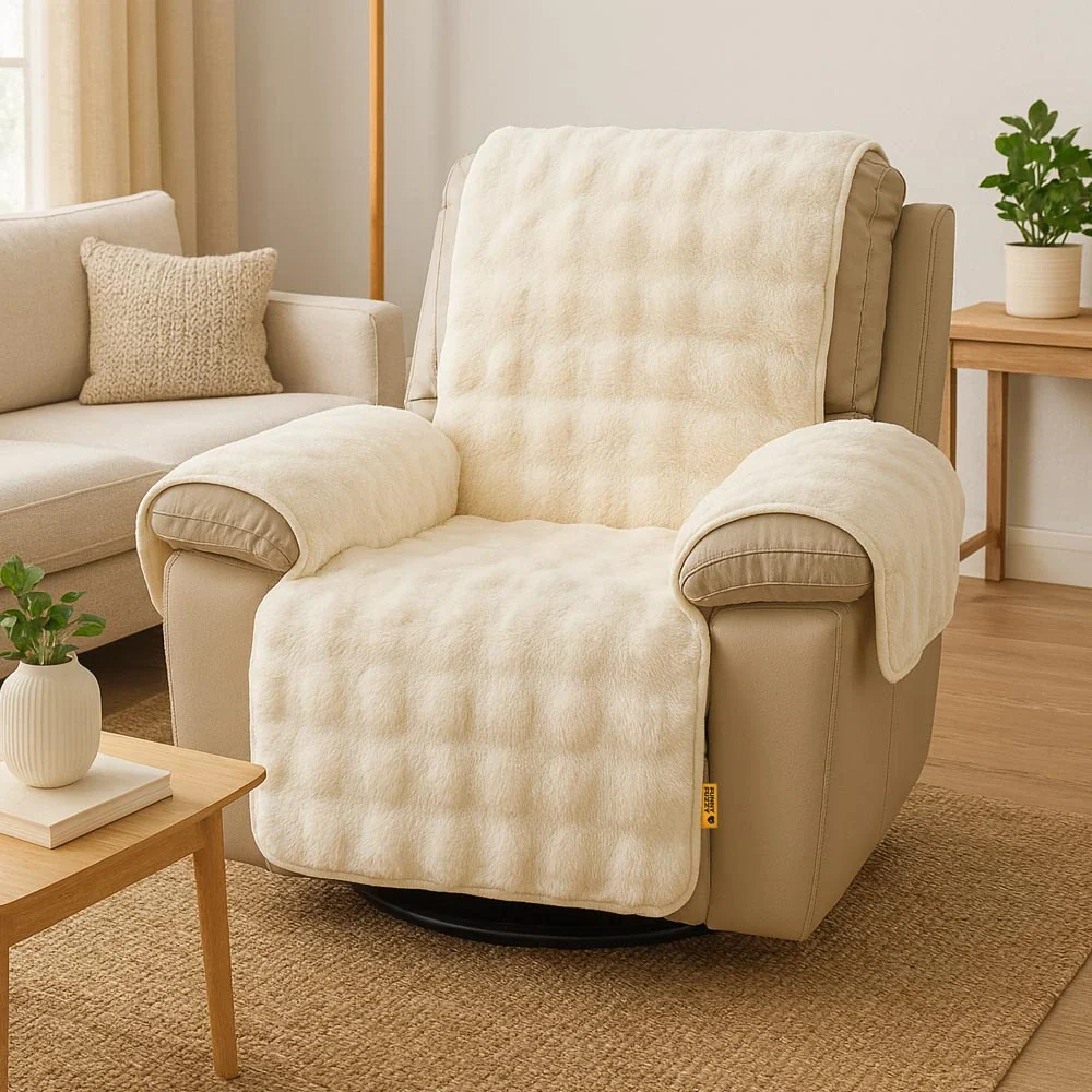 Water-resistant Fluffy Soft Furniture Protector Couch Cover-EverDry - Image 9