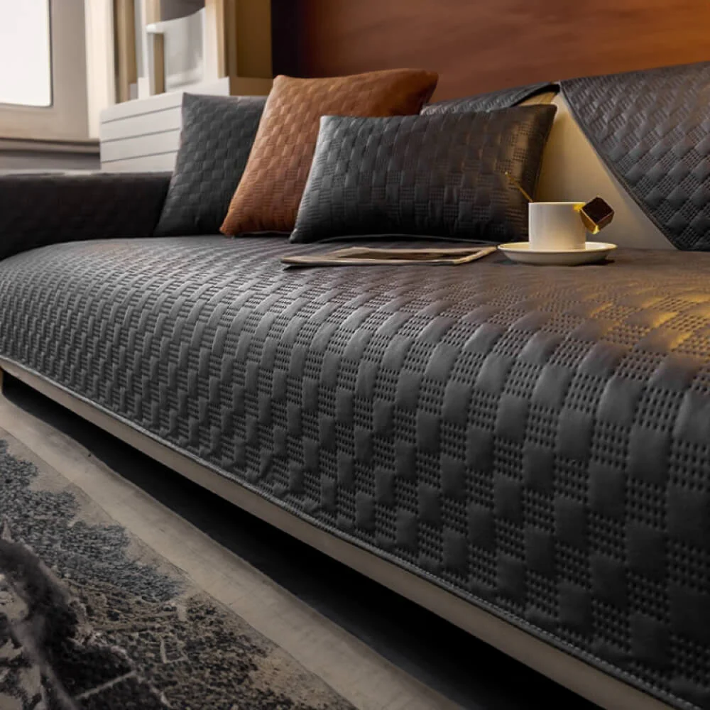 Water-resistant Leathaire Fabric Furniture Protection Couch Cover - Image 10