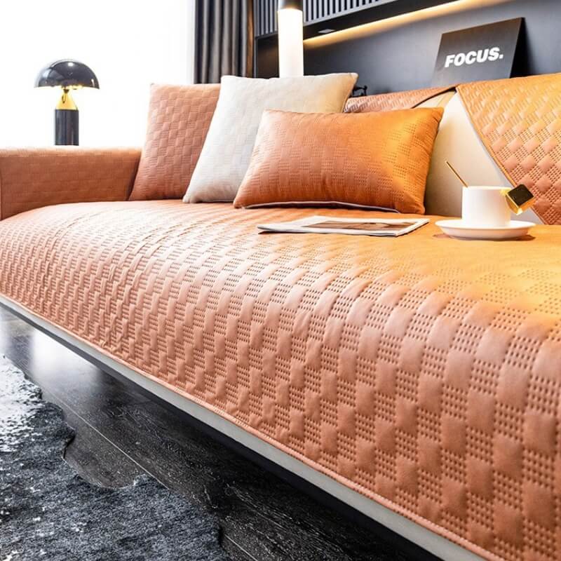 Water-resistant Leathaire Fabric Furniture Protection Couch Cover - Image 6