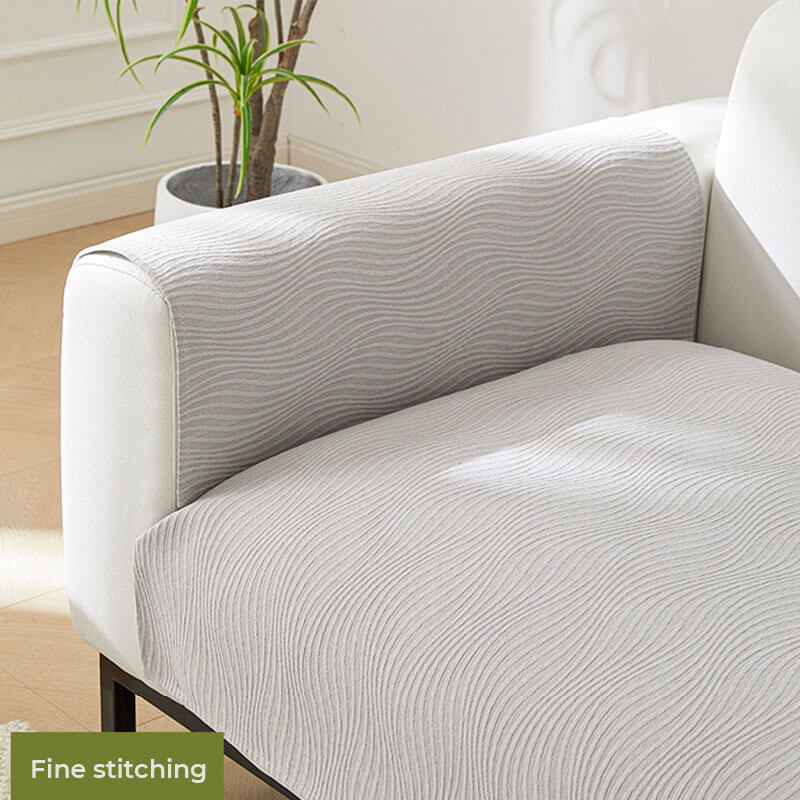 Wood Grain Texture Soft Chenille Anti-scratch Couch Cover - Image 5